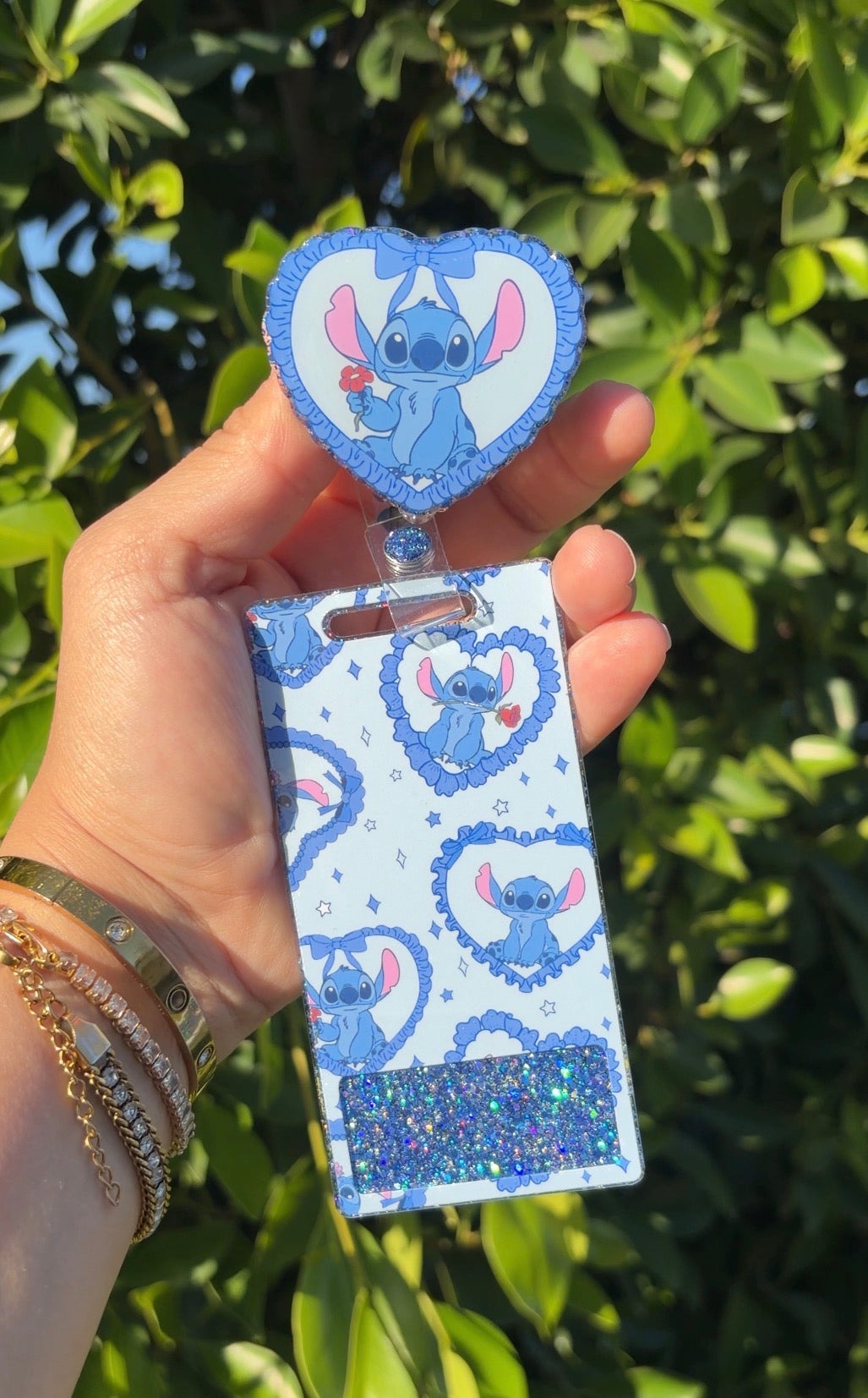 Blue Stitch Badge Buddy Set