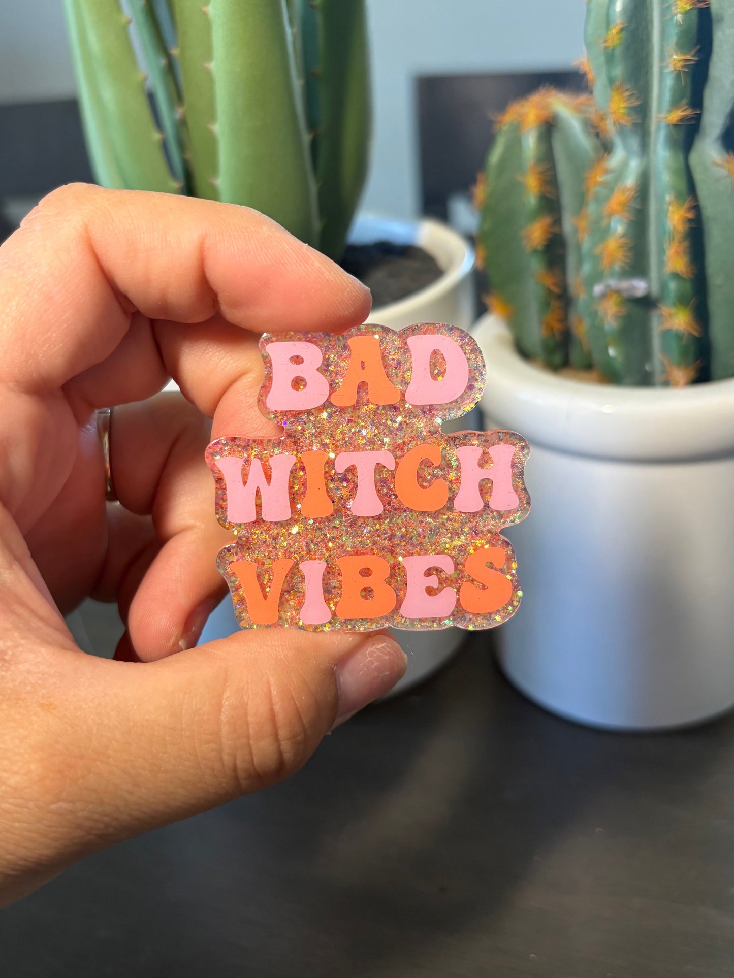 SALE! Bad Witch Vibes Badge Reel