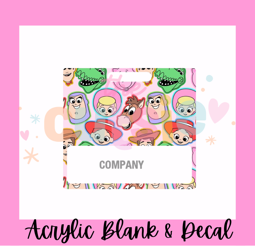 Toy Story Badge Buddy Acrylic Blank