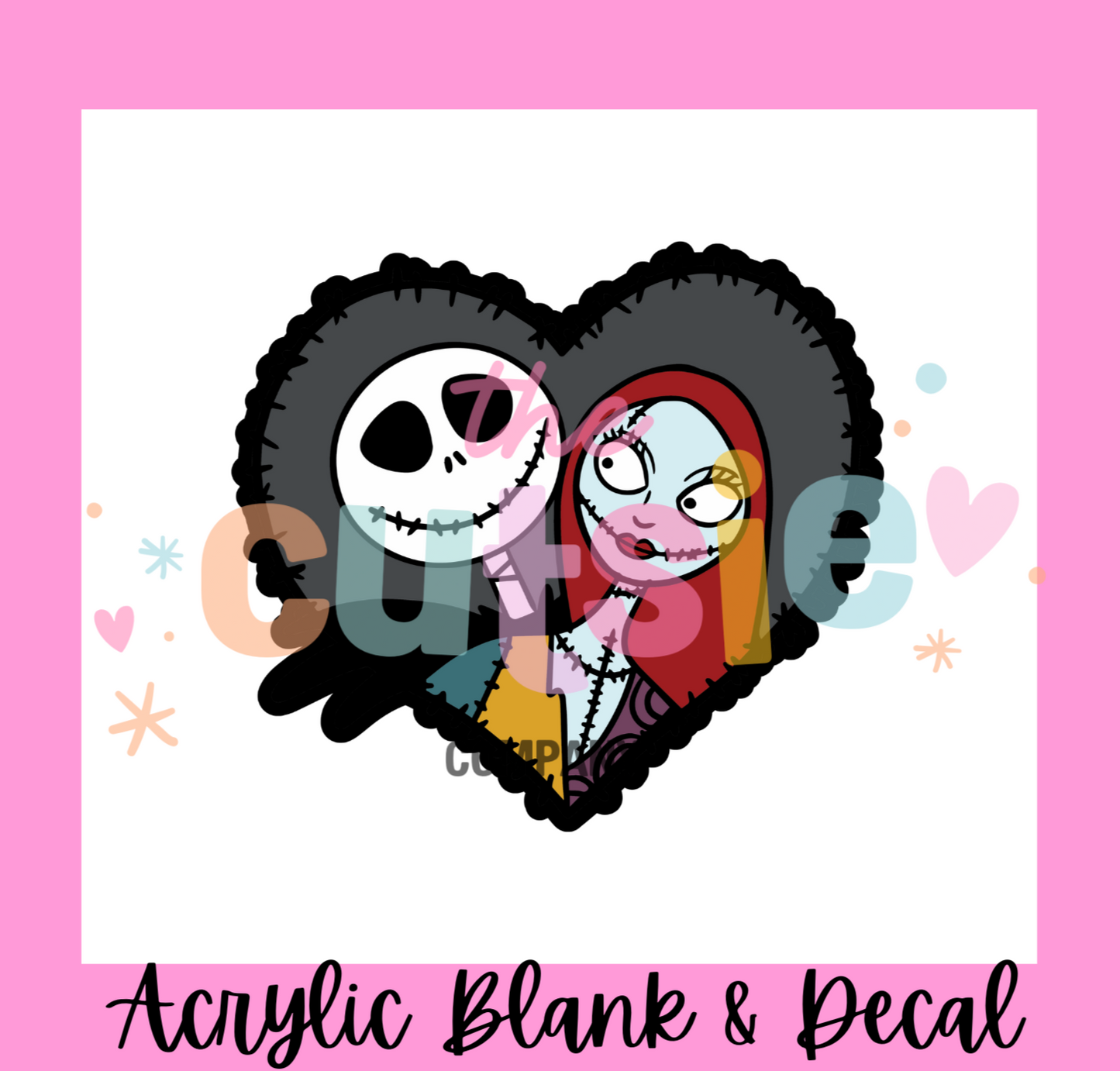 Jack & Sally Acrylic Blank