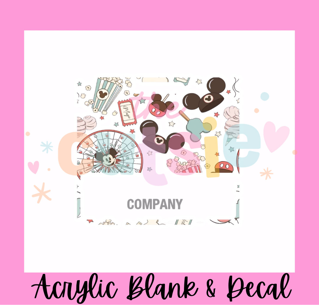 Mickey Ears Badge Buddy Acrylic Blank