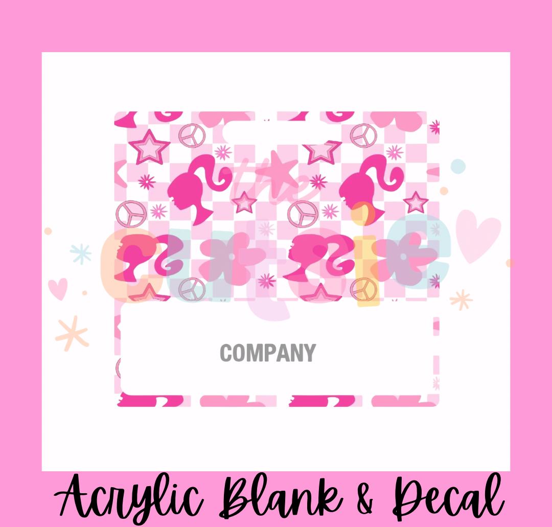Barbie Badge Buddy Acrylic Blank