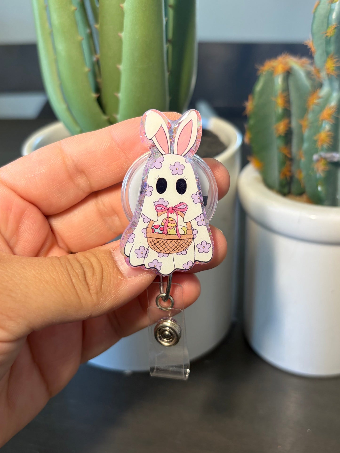 SALE! Easter Ghost Badge Reel