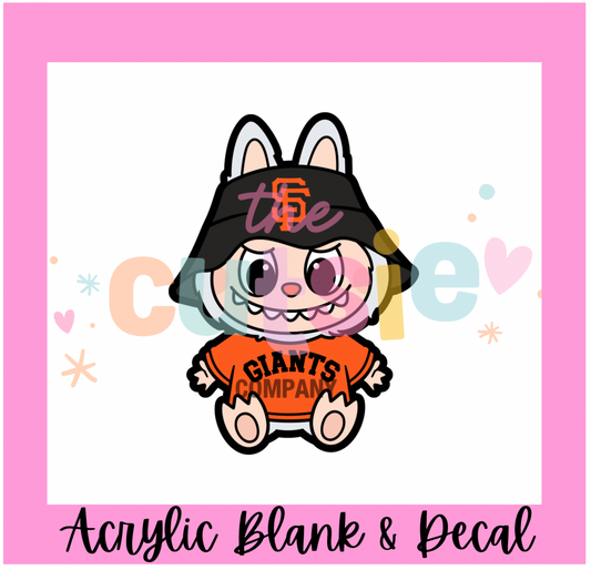 SF Baseball Labubu Acrylic Blank