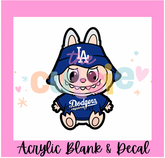 LA Baseball Labubu Acrylic Blank
