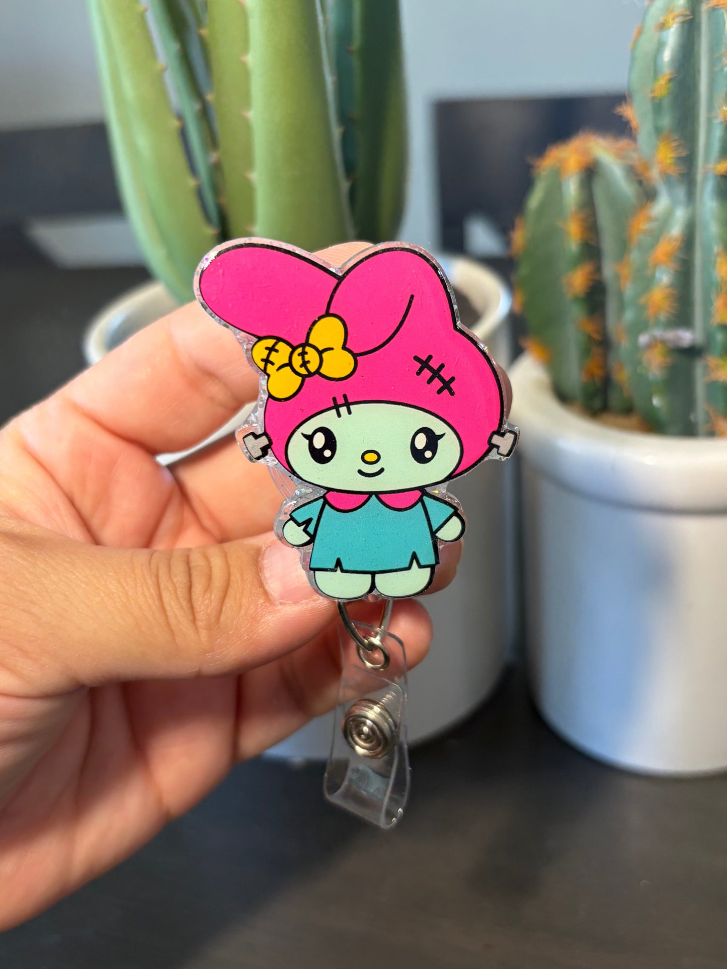 SALE! My Melody Frankenstein Badge Reel