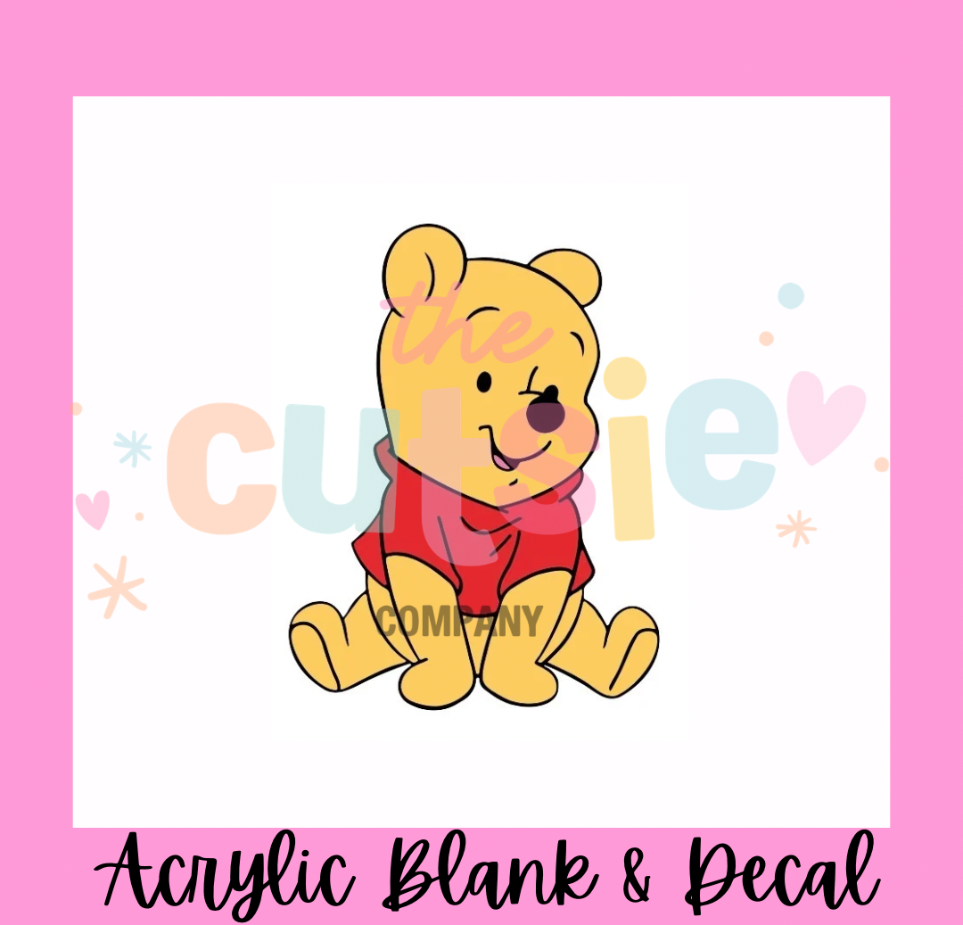 Pooh Bear Acrylic Blank