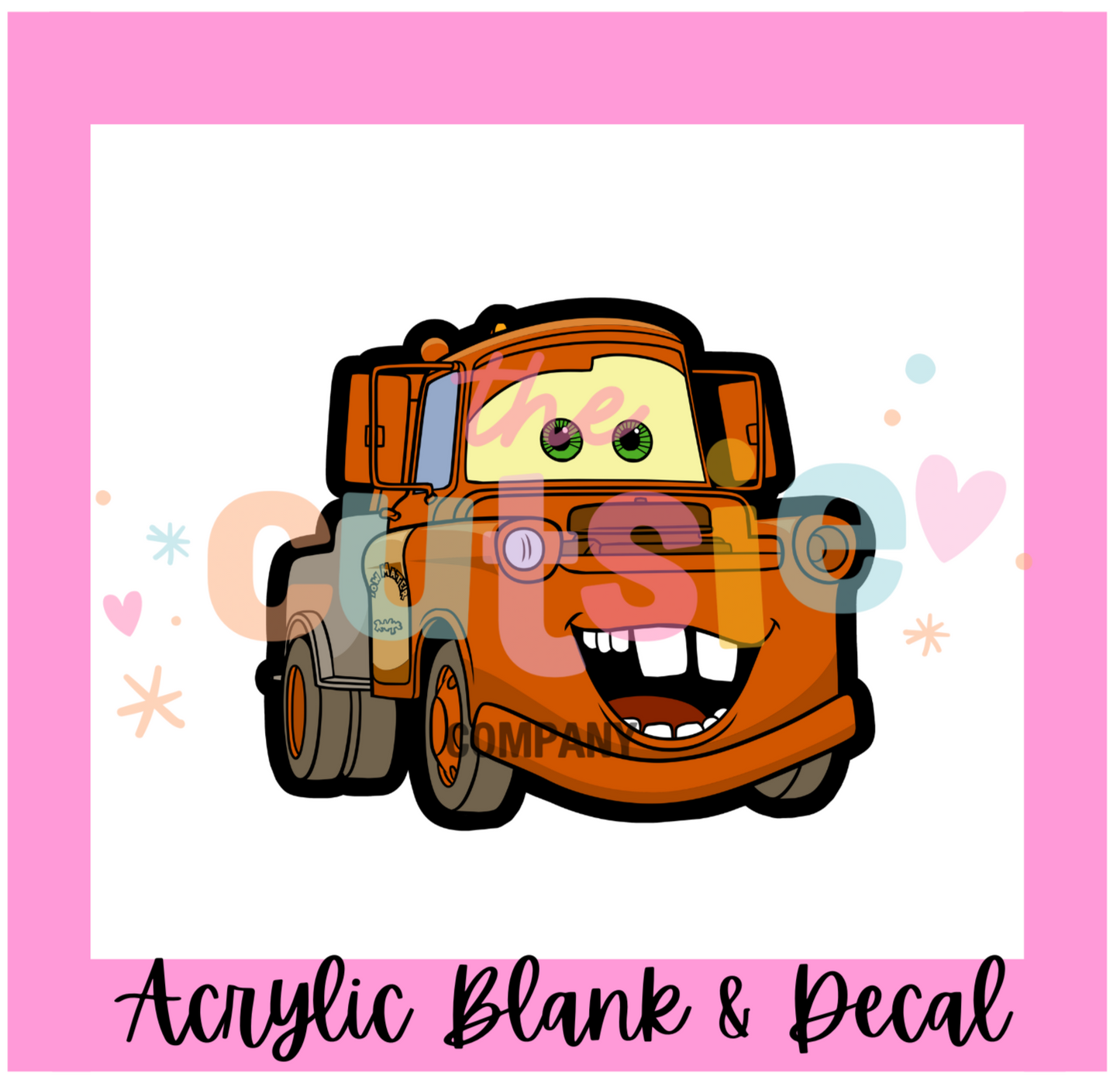 Tow Truck Acrylic Blank
