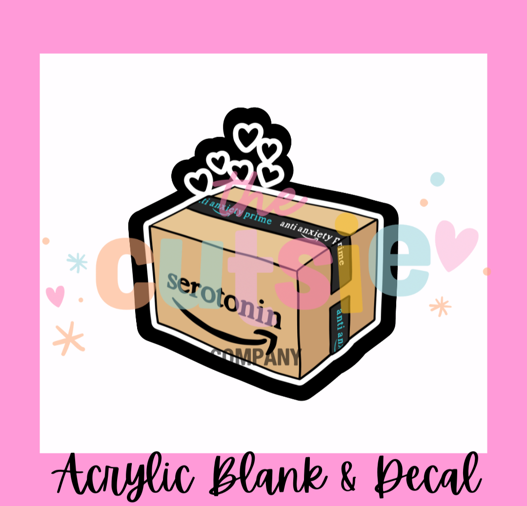 Shopaholic Serotonin Acrylic Blank