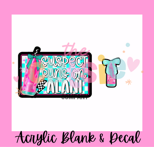 Suspect Alani Acrylic Blank & Charm