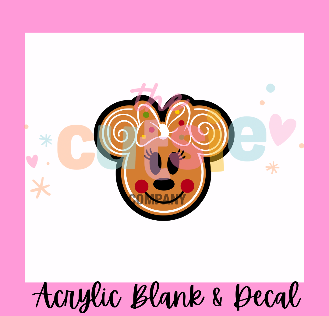 Mini Gingerbread Acrylic Blank