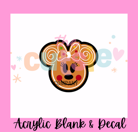 Mini Gingerbread Acrylic Blank