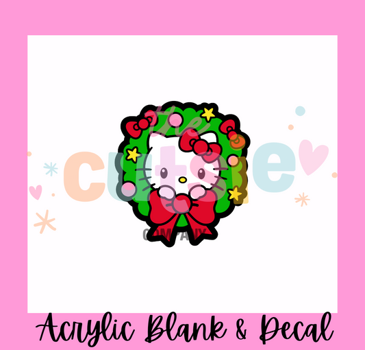 HK Wreath Acrylic Blank