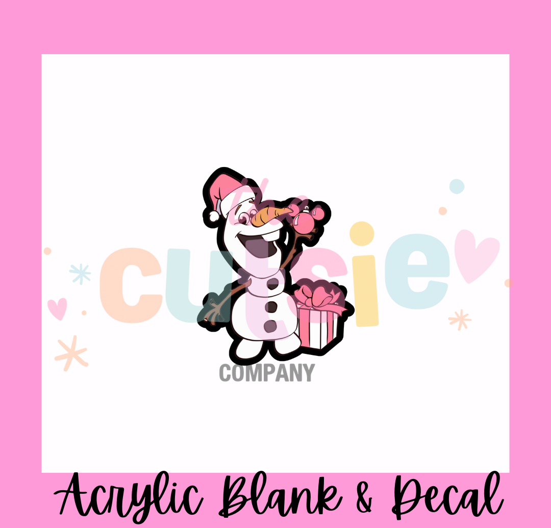 Friendly Snowman Acrylic Blank