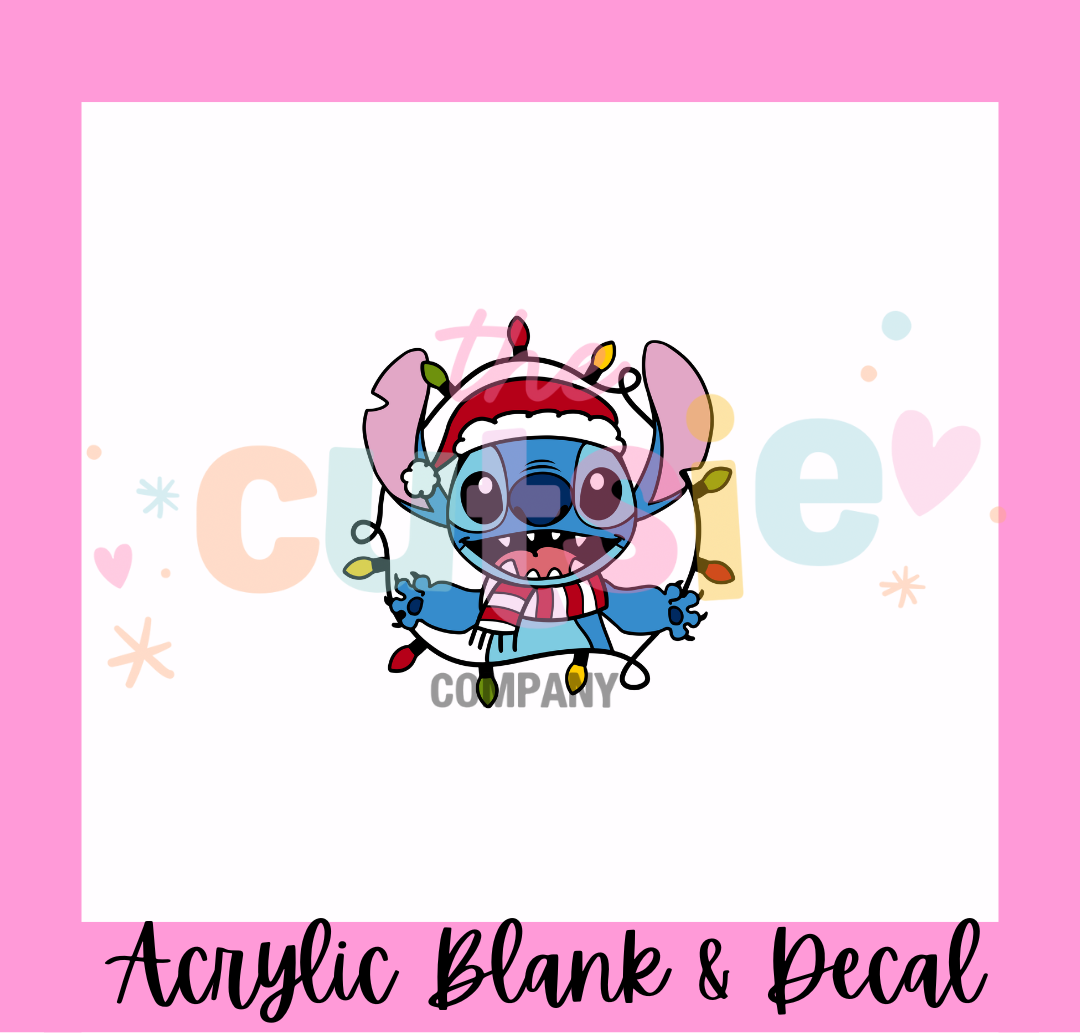 Blue Alien Lights Acrylic Blank