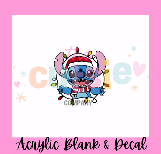 Blue Alien Lights Acrylic Blank