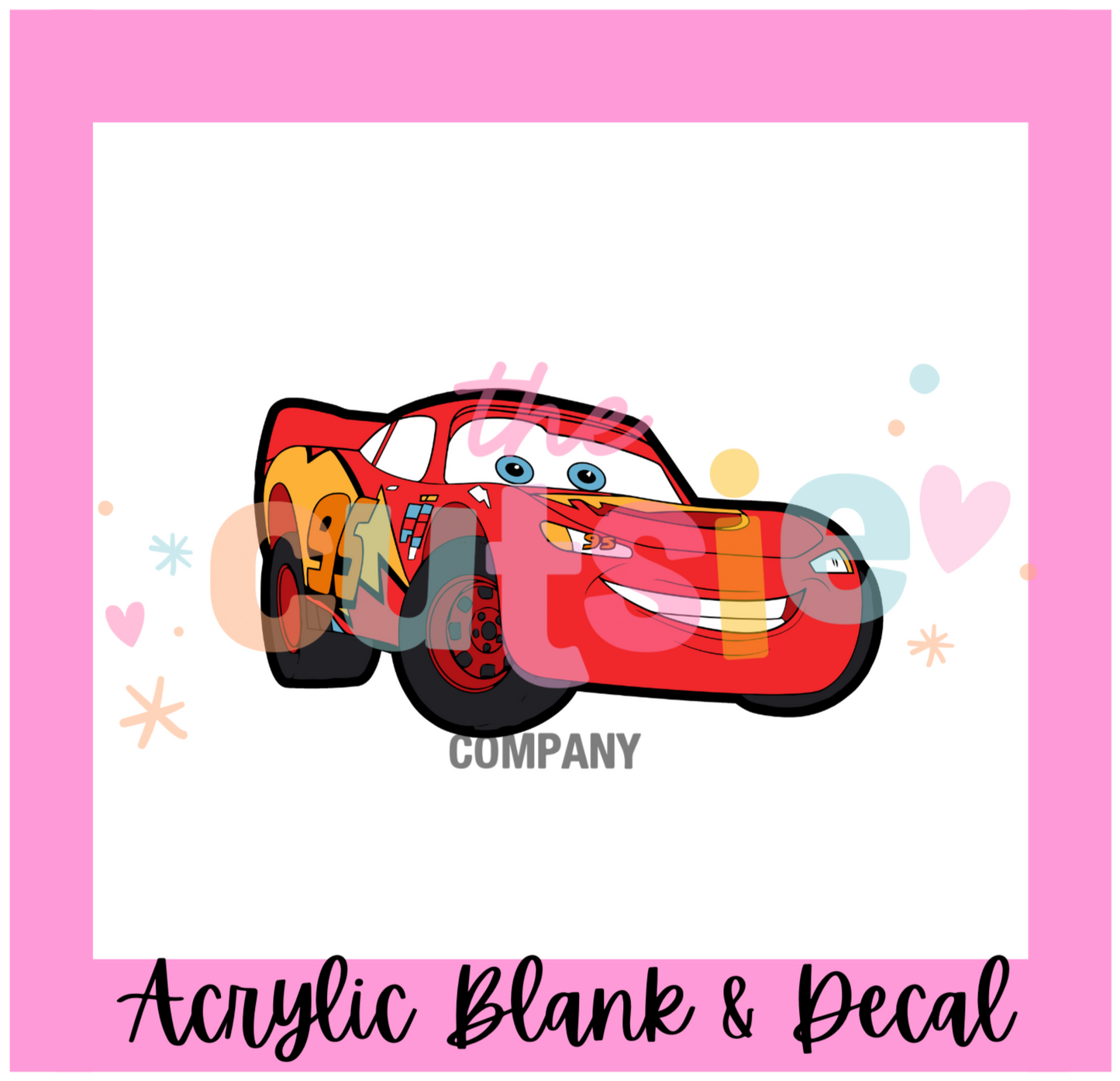 Red Car Acrylic Blank