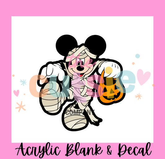 Mummy Mouse Acrylic Blank