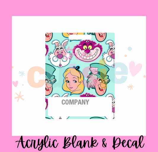 Alice and Friends Badge Buddy Acrylic Blank