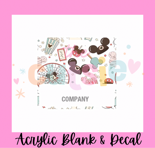 Mickey Ears Badge Buddy Acrylic Blank