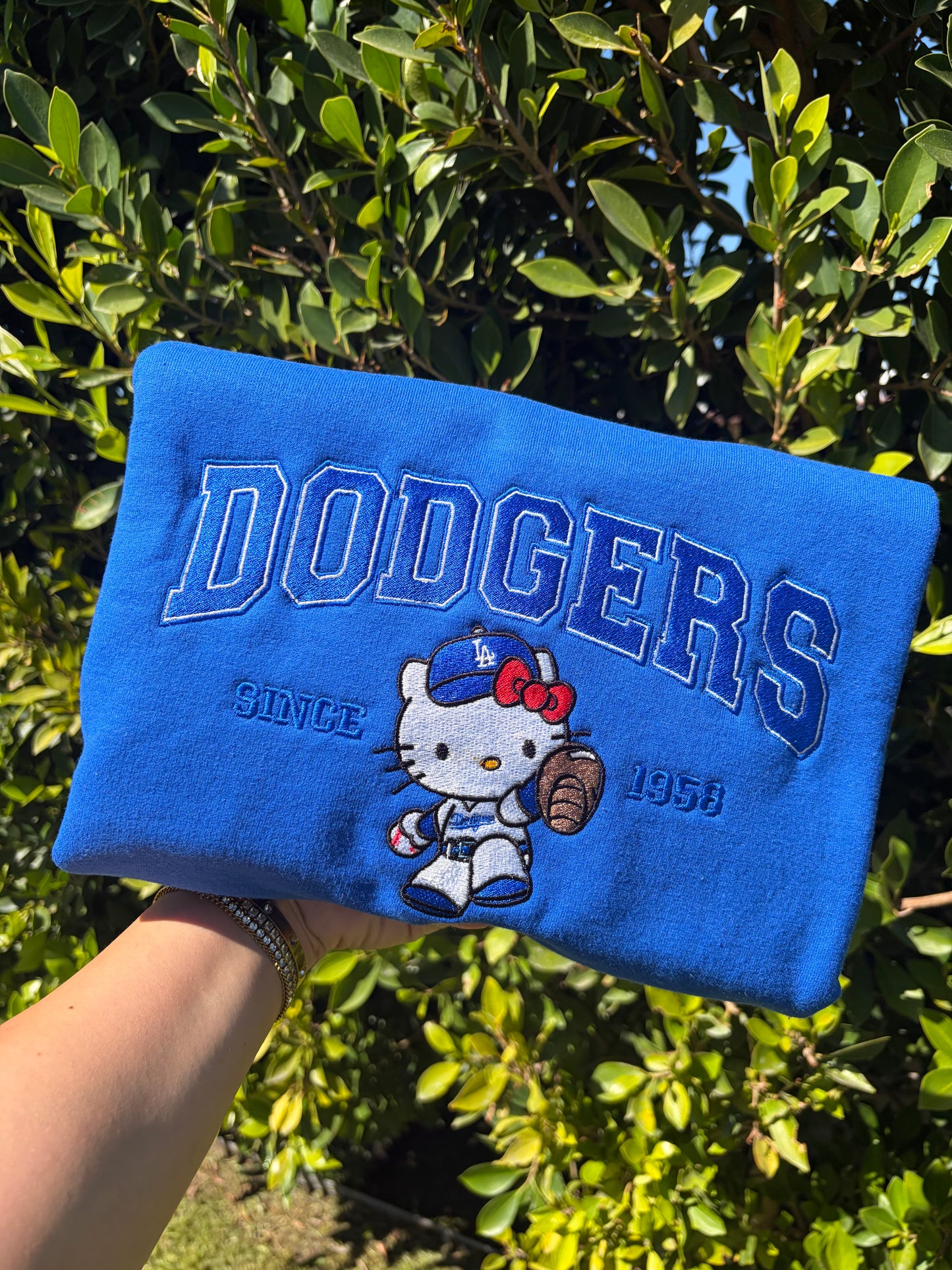 Hello Kitty Dodgers Crewneck
