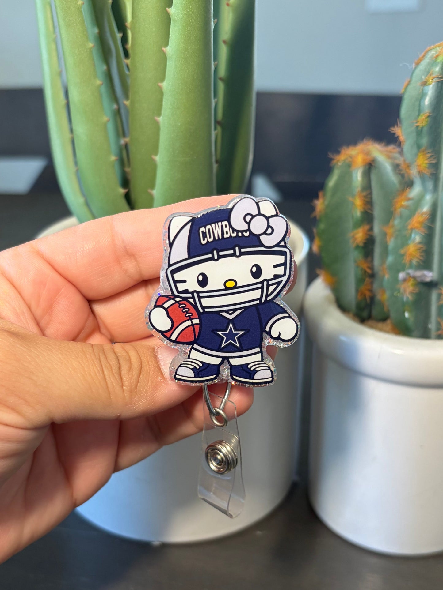 SALE! Hello Kitty Cowboys Badge Reel