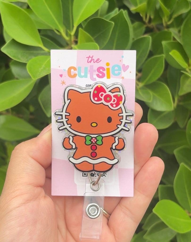 HK Gingerbread Badge Reel