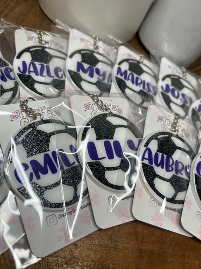 Soccer Acrylic Keychain