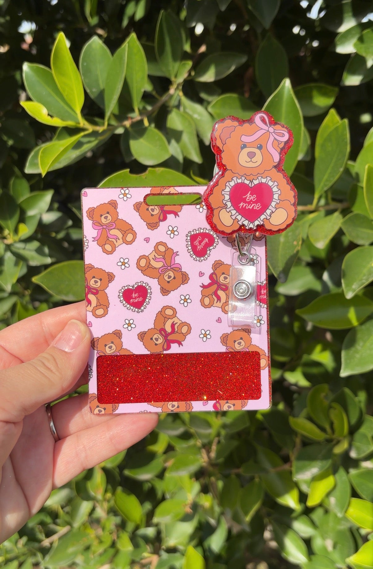 Be Mine Bear Badge Buddy Set