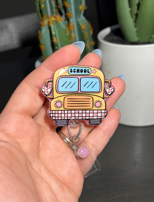 SALE! School Bus Badge Reel