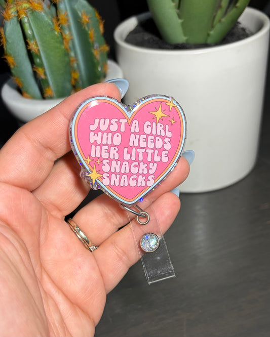 SALE! Snacky Snacks Badge Reel