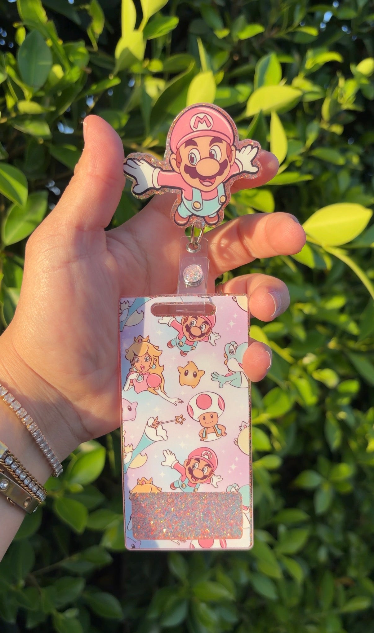 Mario & Peach Badge Set