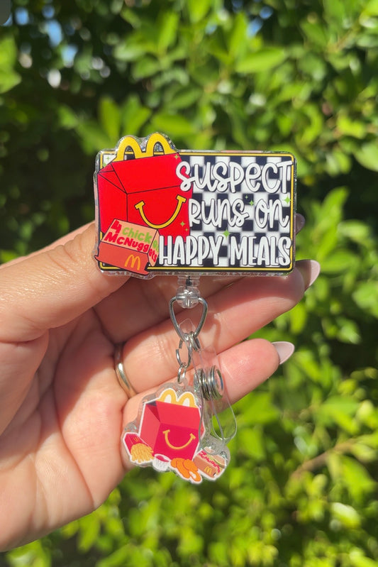 Suspect Happy Meal Badge Reel