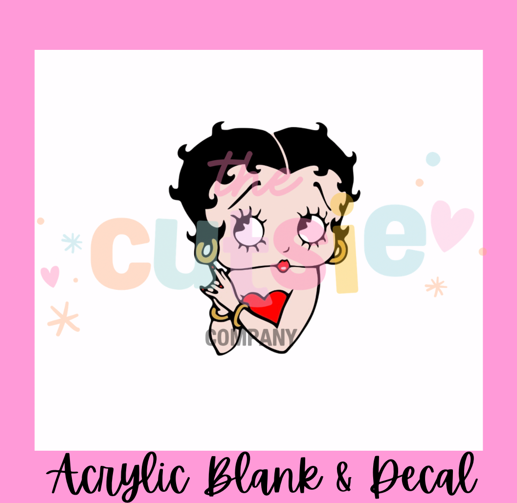 Flirty Flapper Acrylic Blank