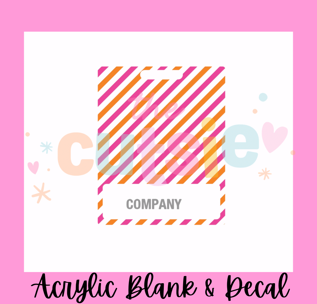 Coffee & Donuts Badge Buddy Acrylic Blank