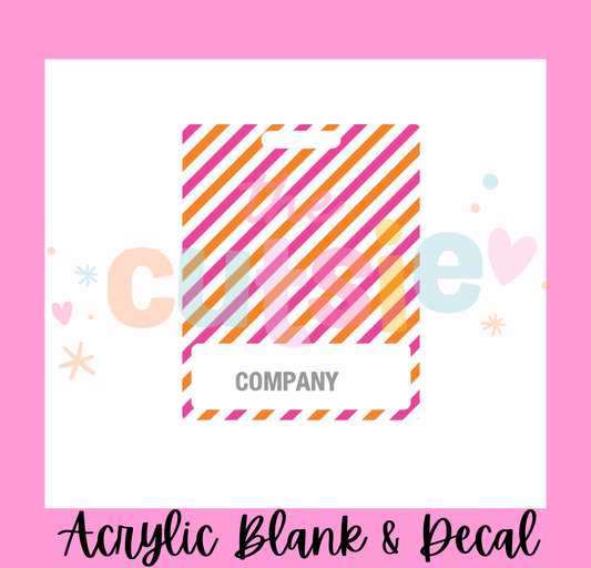 Coffee & Donuts Badge Buddy Acrylic Blank