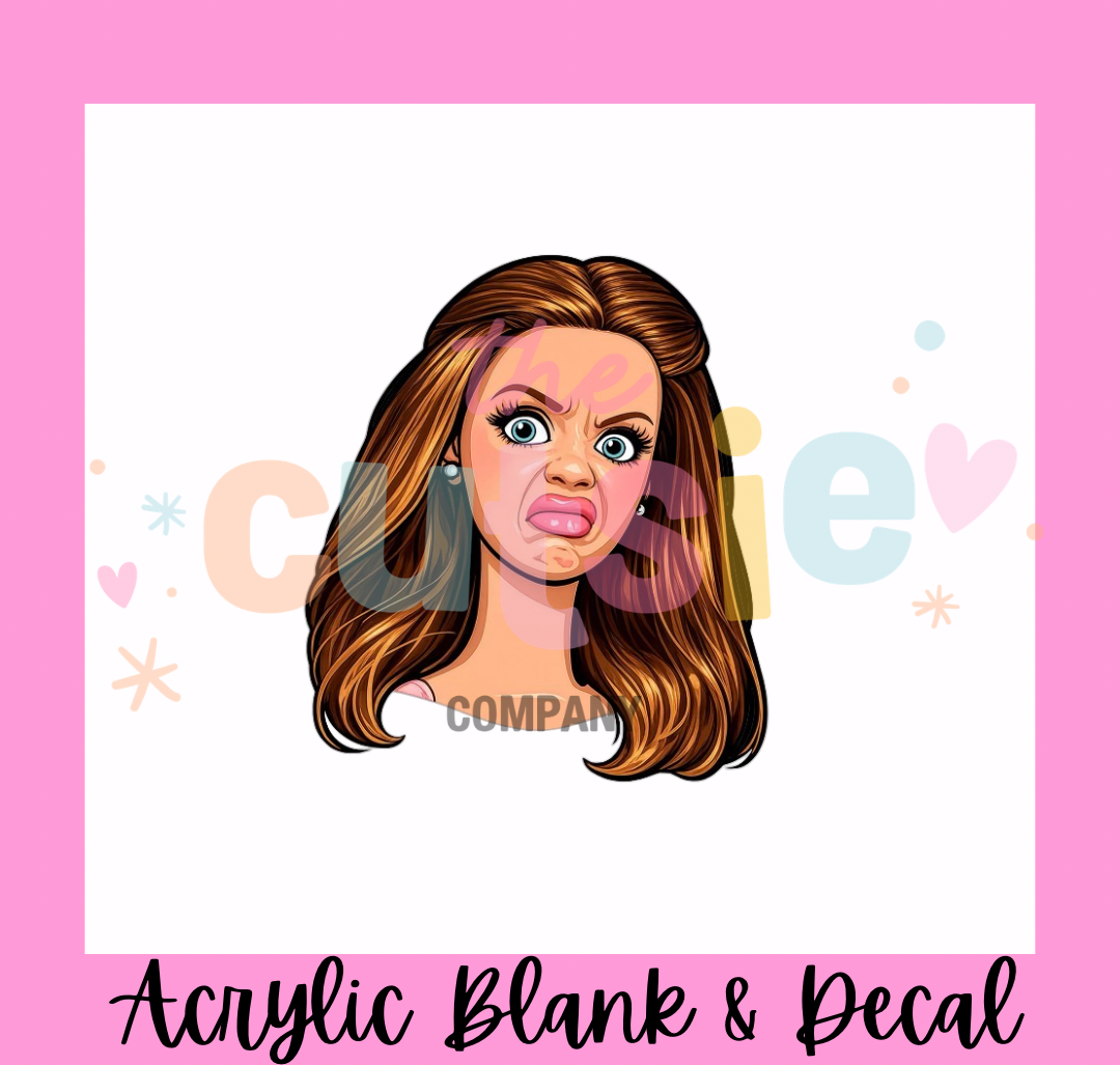 EW! Barbie Acrylic Blank