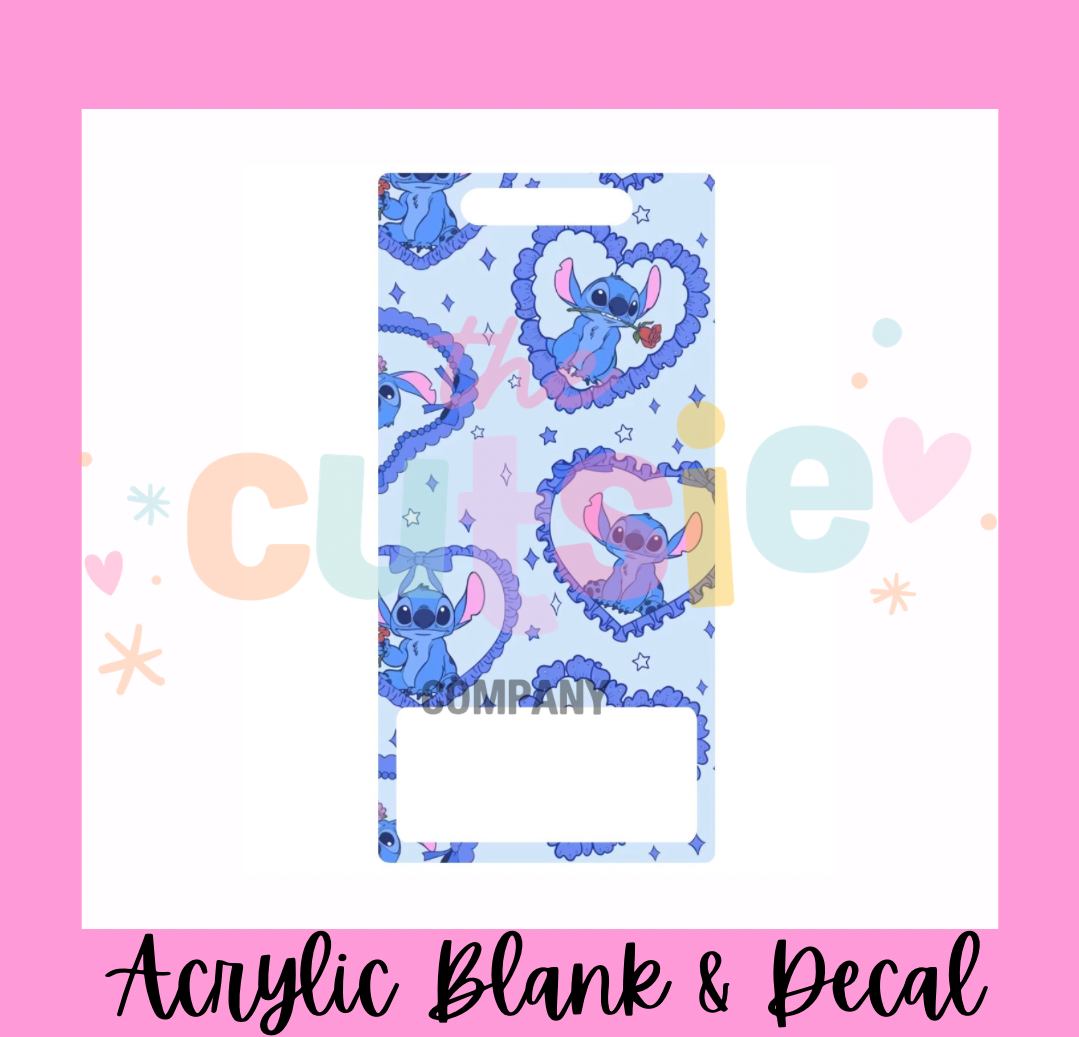 Stitch Badge Buddy Acrylic Blank