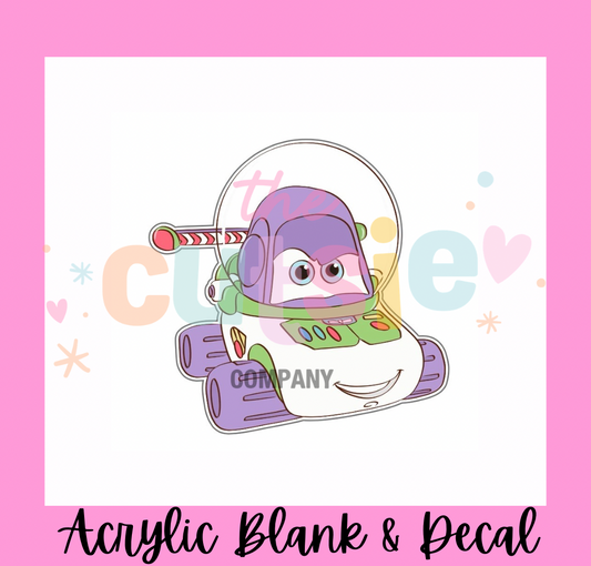 Space Ranger Toy Car Acrylic Blank