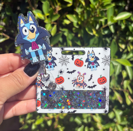 Blue Dog Vampire Badge Set