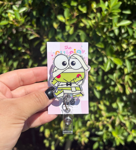 Mummy Frog Badge Reel